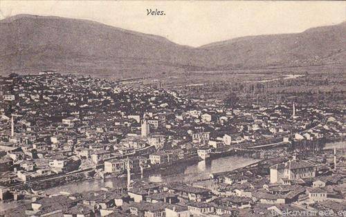 панорама на Велес пред Прва Светска војна